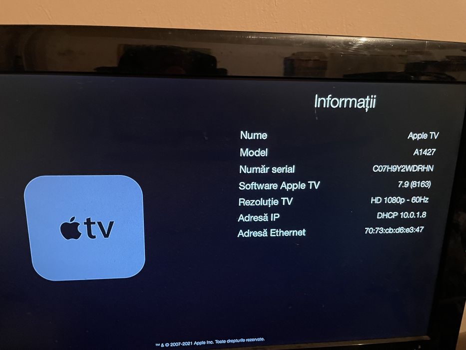 Apple tv perfect și liber air play, proiectare conferințe fhd