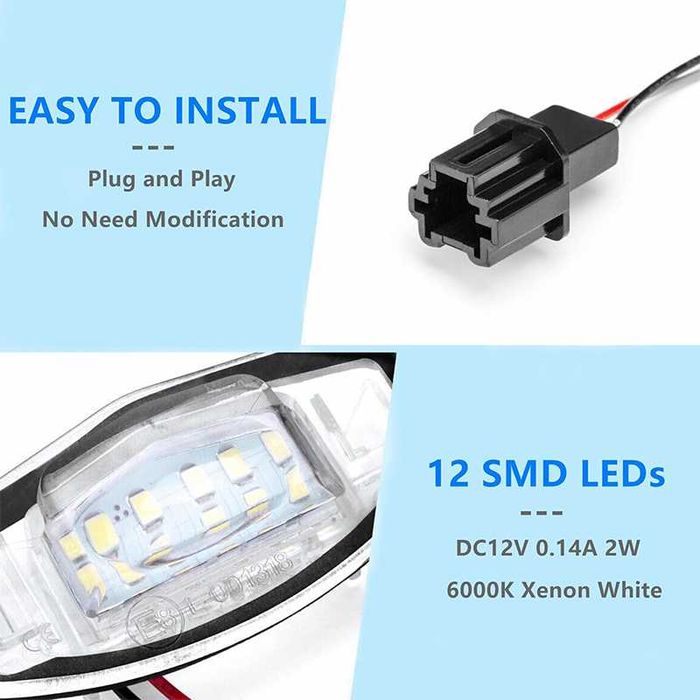 Плафони за Заден Номер за Honda 7 8 9 генерация Acura Хонда плафони