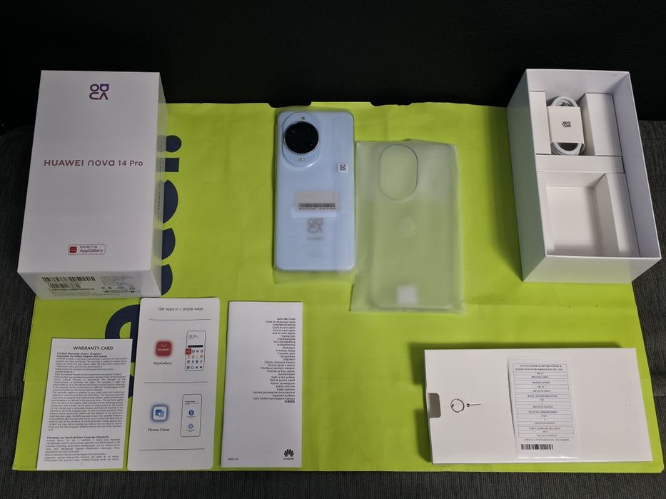 КАТО НОВ 512GB Huawei nova 14 Pro Yettel Гаранция 2029 Blue | Син
