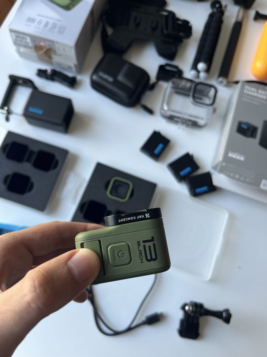 GoPro HERO13 Black Forest Green + ND филтри, 3 батерии, аксесоари
