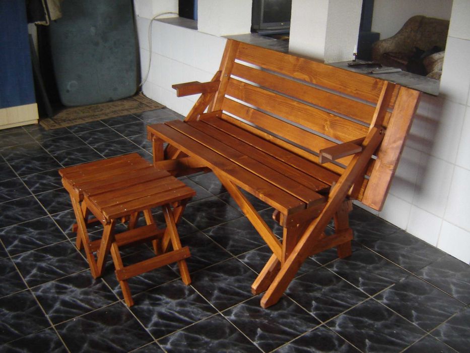 Banca pliabila pentru terasa,gradina pentru 4/6 persoane