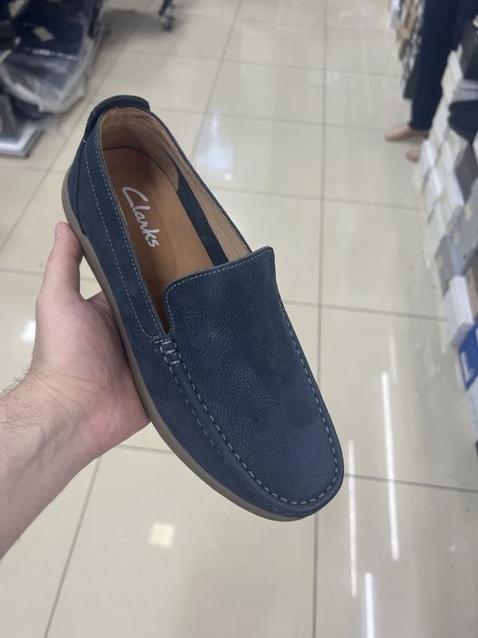 Мужские кожанные мокасины от Clarks