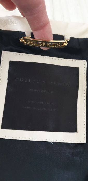 Philipp Plein Leather Womens Vest Size S / ОРИГИНАЛ! Дамски Кожен Елек