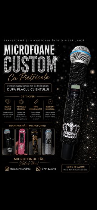 Personalizez microfon si clarinet handmade