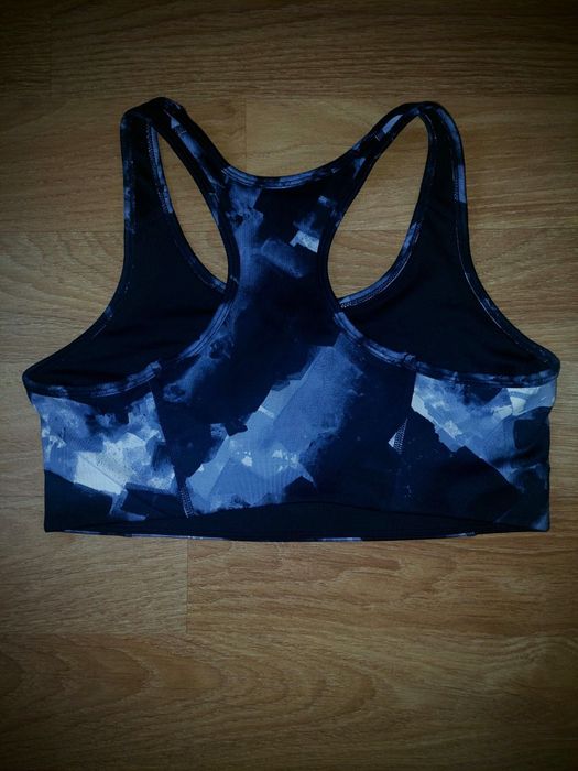 Bustieră Sport H&M originală – Mărimea M – Imprimeu Abstract Albastru