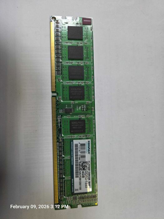 Memore RAM 4G DD3 1333Mhz Kingston