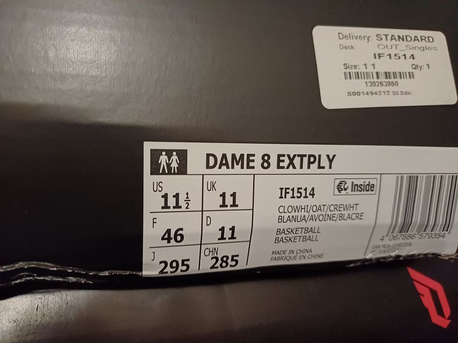 Adidas Dame 8 Extply - size 46