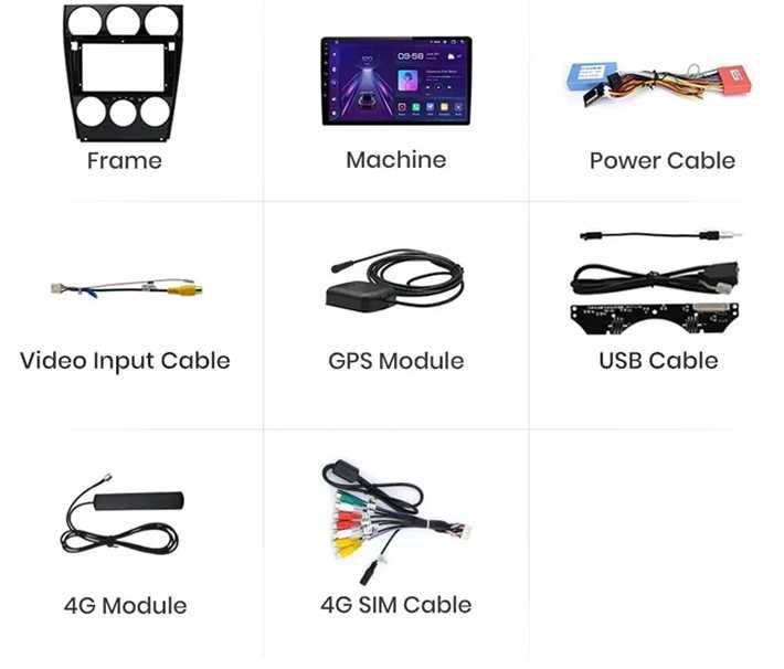 Мултимедия 9" за Mazda 6 I Android 14 CARPLAY навигация GPS