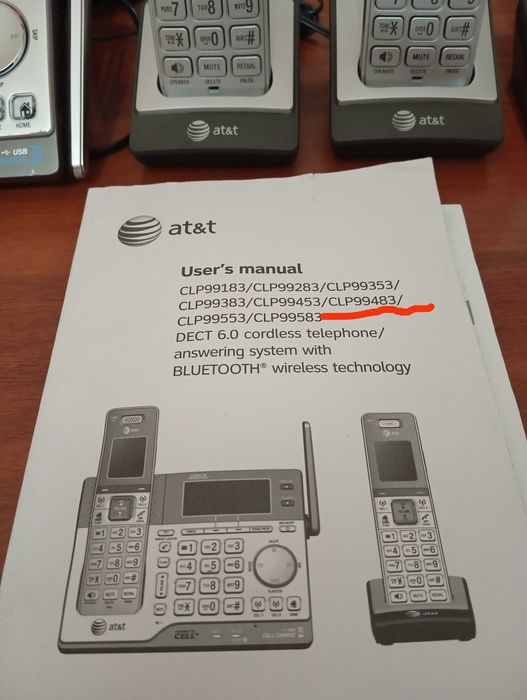 Продам радиотелефон AT&T четыре трубки на один телефонный номер.