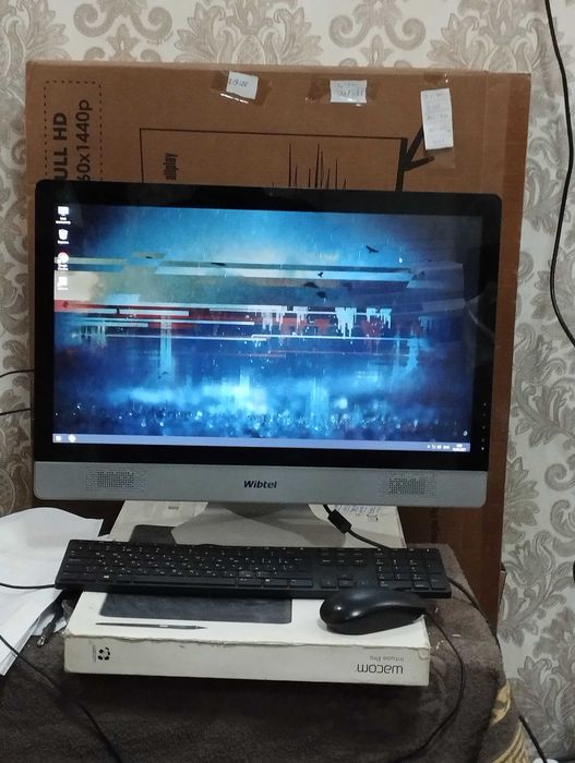 22 IPS МОНОБЛОК кампютер\\ i3-7100 \\ GEN-7 \\ 4GB \\ 500GB \\Эк-22IPS