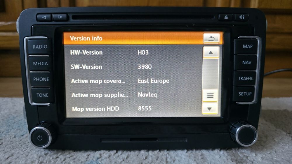 Navigatie VW RNS 510 Dynaudio + Cod Pin + Harti Full