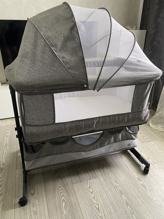 Продам детскую приставную кроватку-люльку