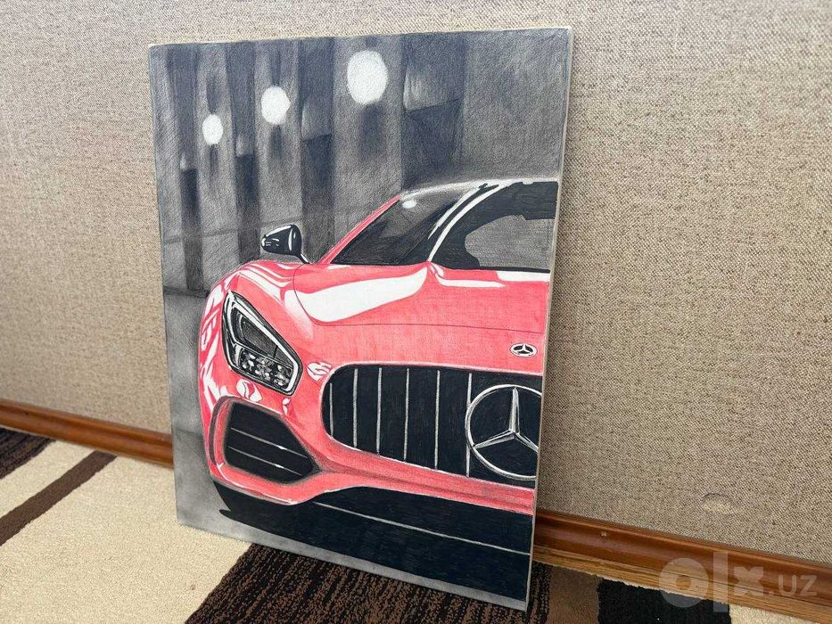 Арт Картина. Mercedes AMG GT S