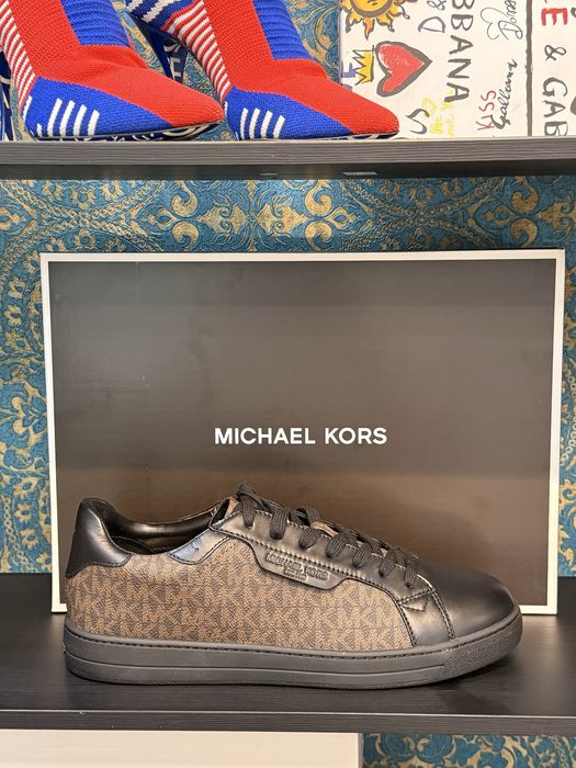 Мъжки смилърси кецове Michael Kors Monogram Brown