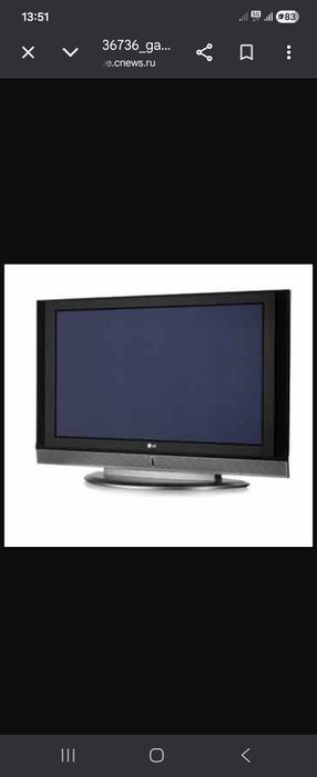 Продам телевизор на запчасти марки  LG 42РС1RV