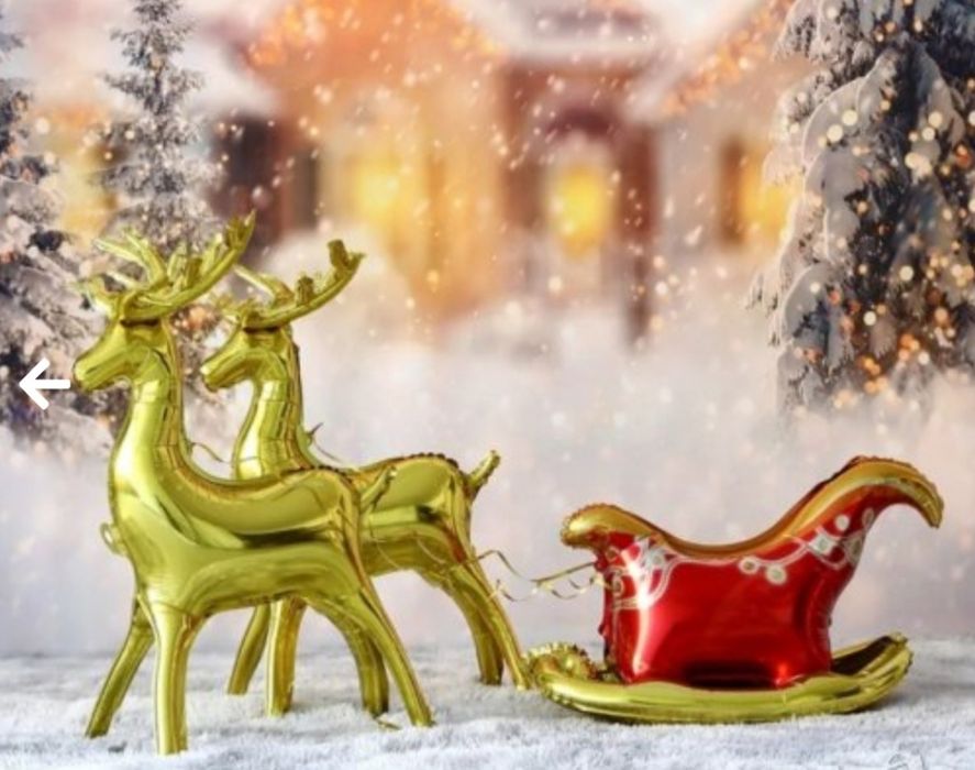 Коледна  украса - балони, банери и салфетки