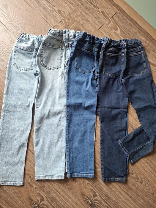 Lot blugi 4+1 , baieti H&M, subtiri de vara/primavara mar. 134, 8-9ani