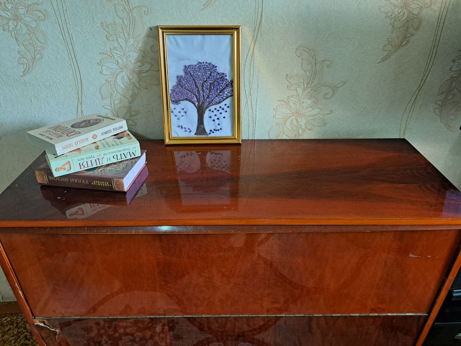 SSSR Vintage Sekretar Komod 1970-yil