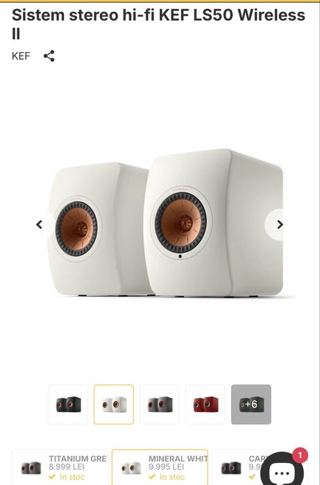 KEF ls50 wireless II + Kef kube 12 mie