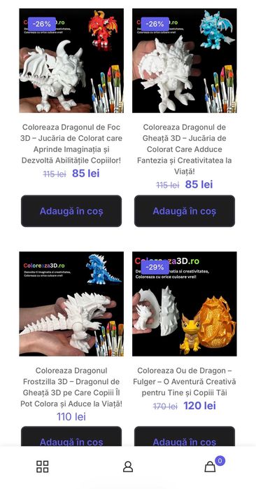 Afacere 3D completă la cheie – website + echipamente