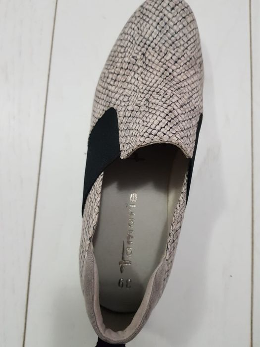 Pantofi Tamaris, noi, piele naturala, nr. 39
