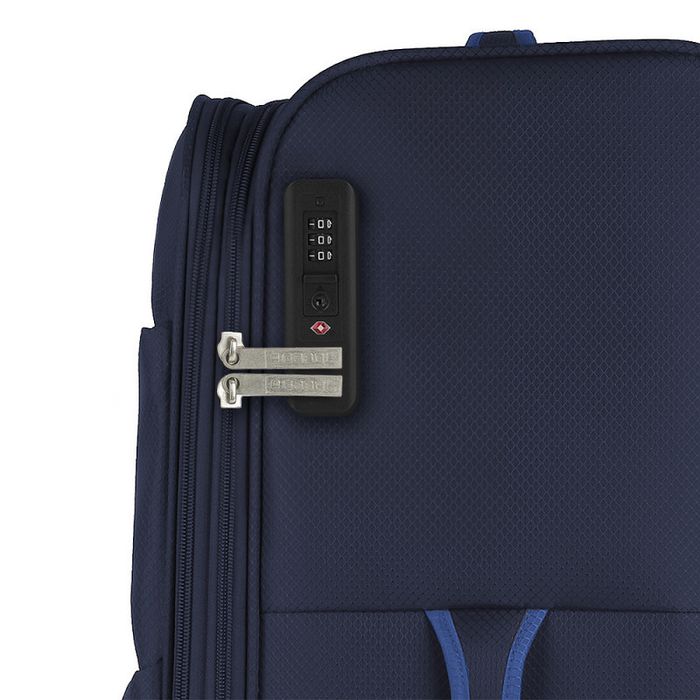 Запазен куфар Gabol, 61 литра, два цвята син и черен