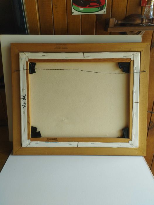 маслена картина подписана и рамкирана  размери 58 /48 см.