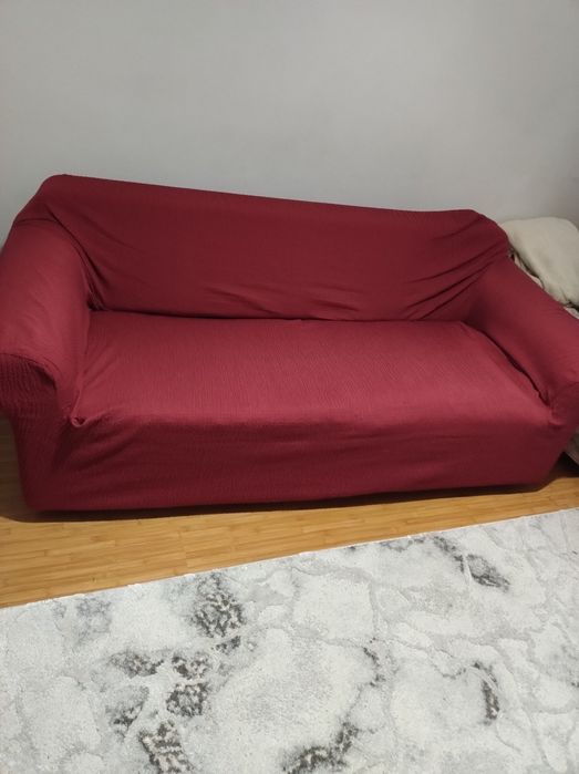 Canapea Ikea extensibila cu saltea și husa cadou stare foarte buna