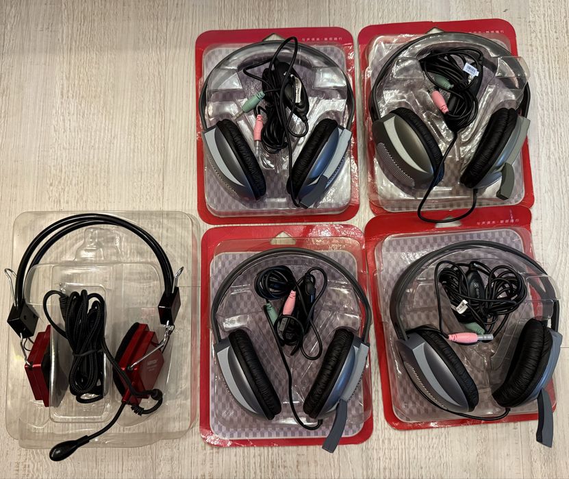 Наушники компьютерные с микрофоном и без