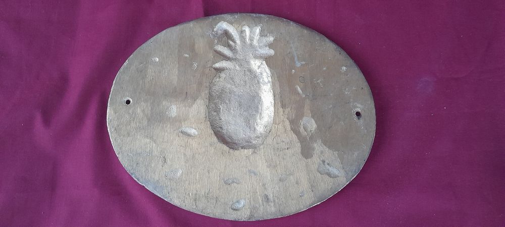 Placa din bronz pentru intrare