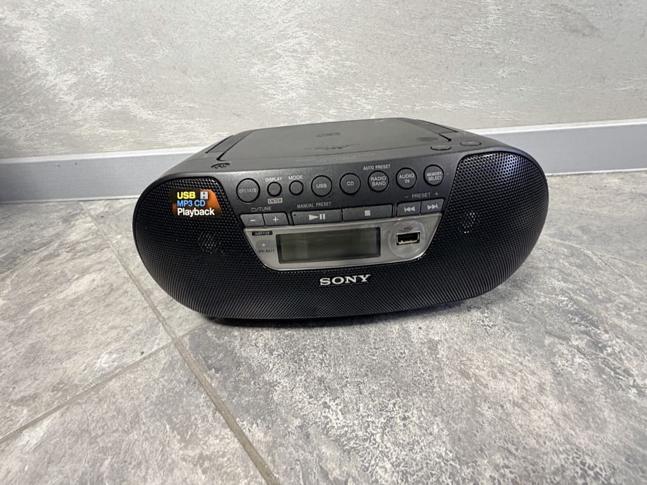 Минисистема FM радио MP3 CD плейър USB четец SONY ZS-PS30CP ...