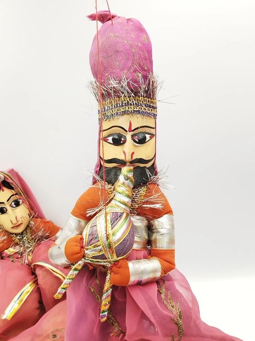 Традиционни антикварни марионетки от Раджастан, Индия.