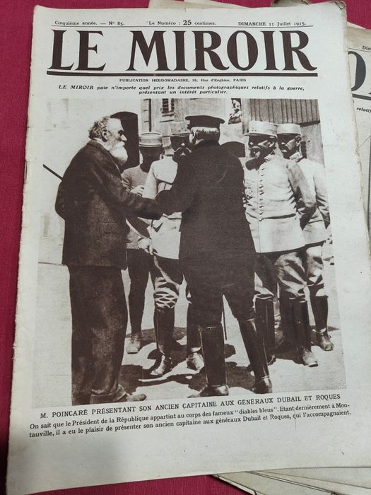 Reviste Le Miroir . Al doilea război mondial