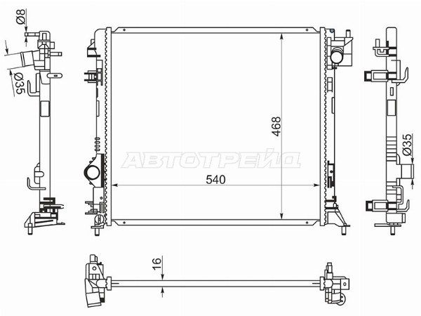 Радиатор Nissan Qashqai