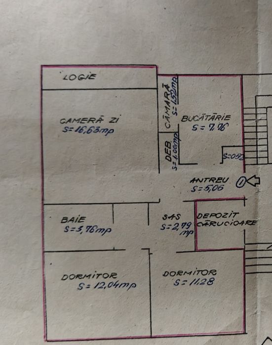 de vanzare ap 3 camere confort 1 decomandat,manastur str peana