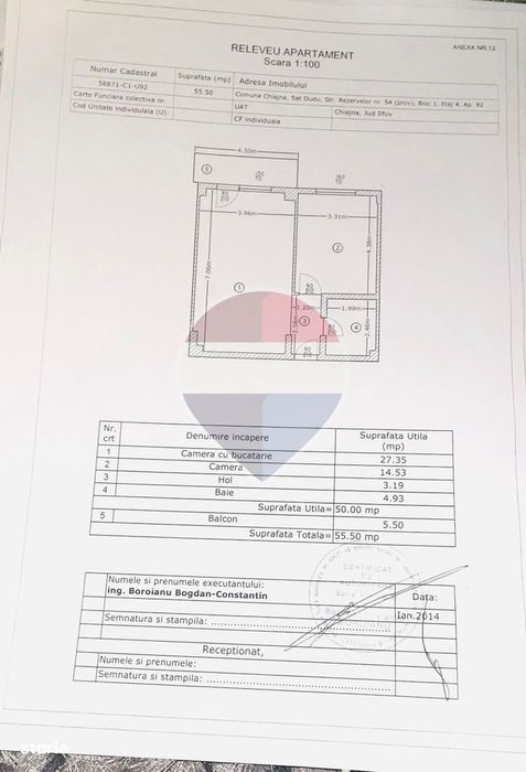 Apartament cu 2 camere de vânzare Militari, Chiajna