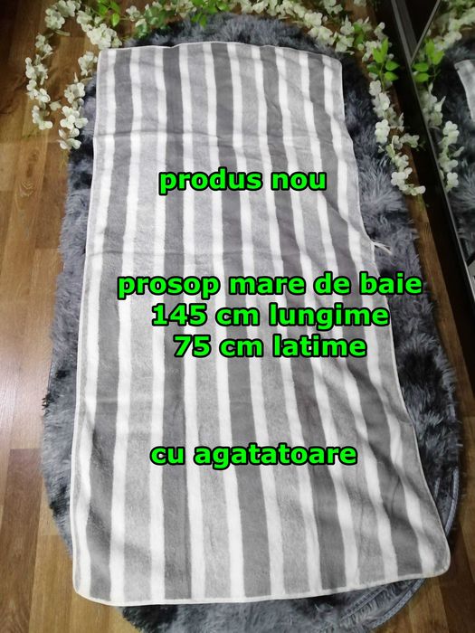 Set prosoape moi si pufoase ,pe gri si maro