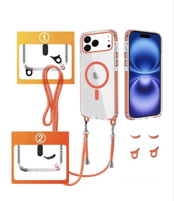 Iphone 17 17 PRO 17 PRO MAX Husa Magsafe Anti Soc Colturi Detasabile