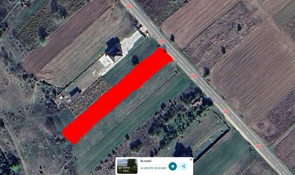 Vand teren intravilan Bucsani (Giurgiu) - 1600 mp