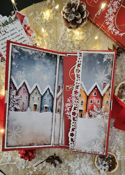 Картичка с шоколад