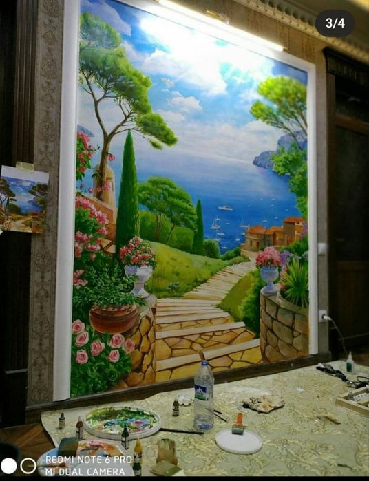 Художник, рельеф барельеф буртма тасвирлар