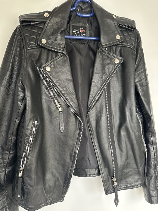 Geaca de piele naturala dama L