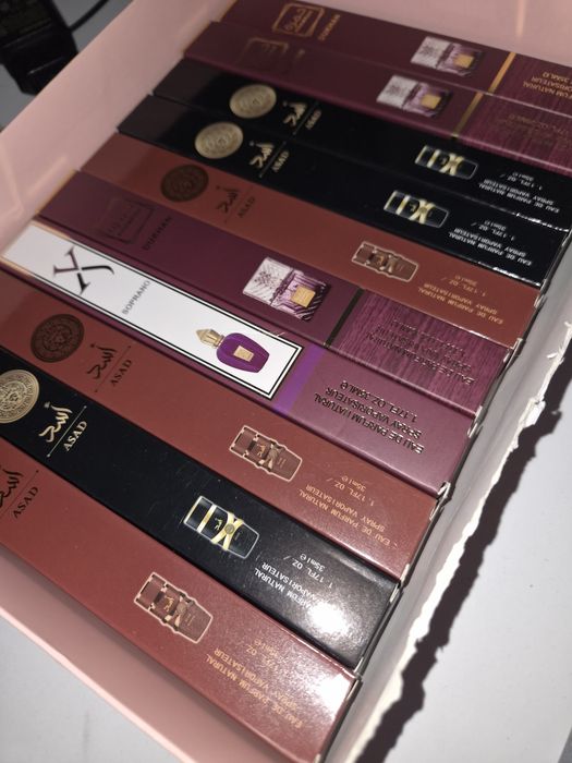 Set 10 monstre 35ml, 3 Asad Bourbon, 3 Asad,3 Lattafa Dukhan si 1 xerjoff soprano