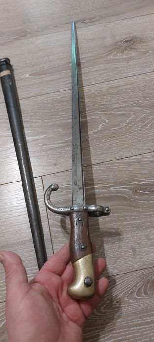 Baionetă Sabie Franta - Gras M1874 produsă în St.Etienne in 1877
