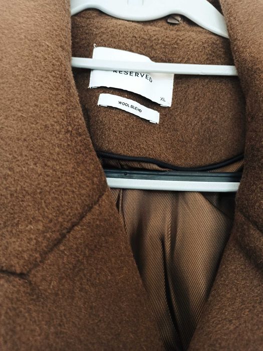 НОВА ЦЕНА! Ново мъжко вълнено палто Reserved XL