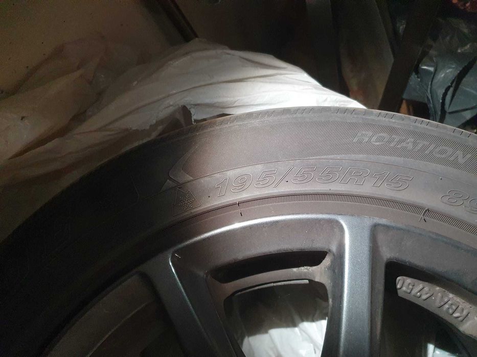 Jante Aliaj Rial Milano culoarea grafit/titanium Skoda Fabia/golf4 5x100  Anvelpe iarna
