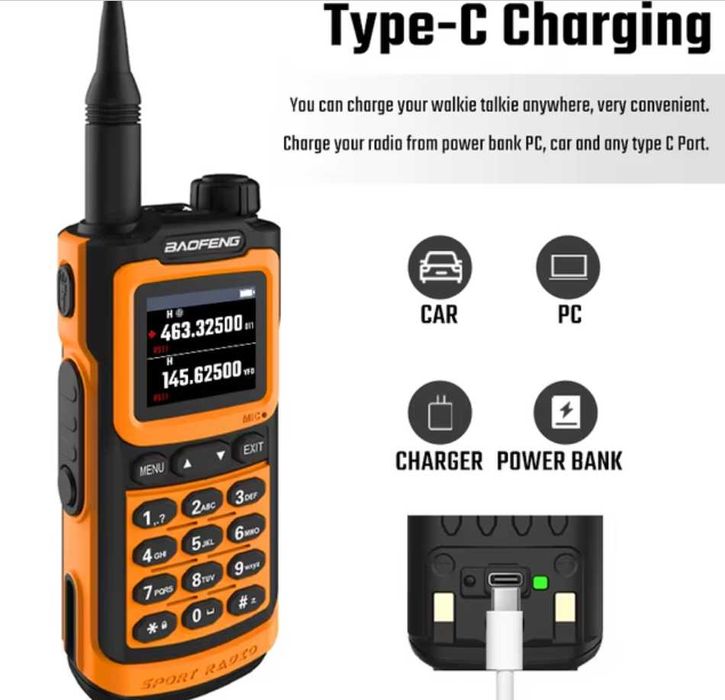 BAOFENG UV-20 ultra 30w 14000mah трибандова Радиостанция Обхват 75 км