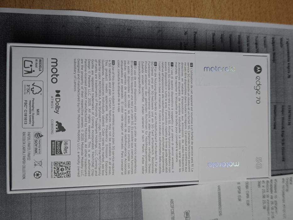 Чисто нов смартфон мобилен телефон GSM Android MOTOROLA EDGE 70 12RAM/512GB
