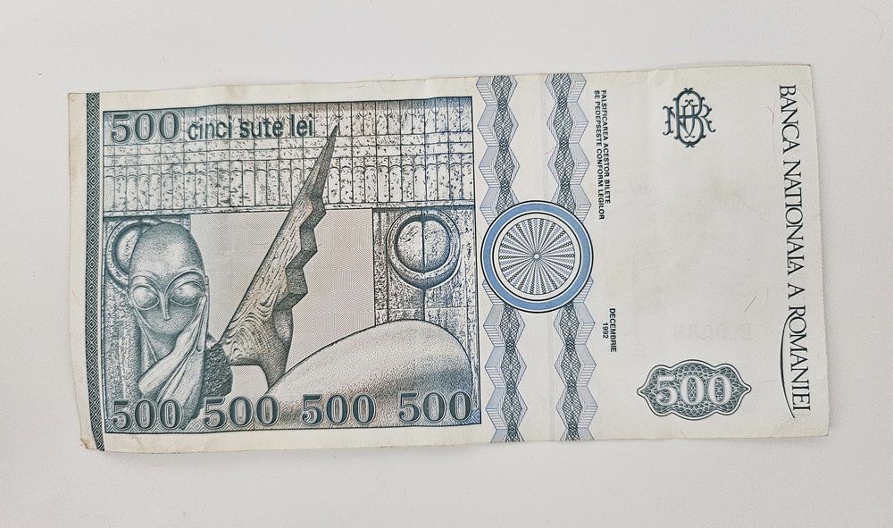 500 lei – Mihai Eminescu – decembrie 1992