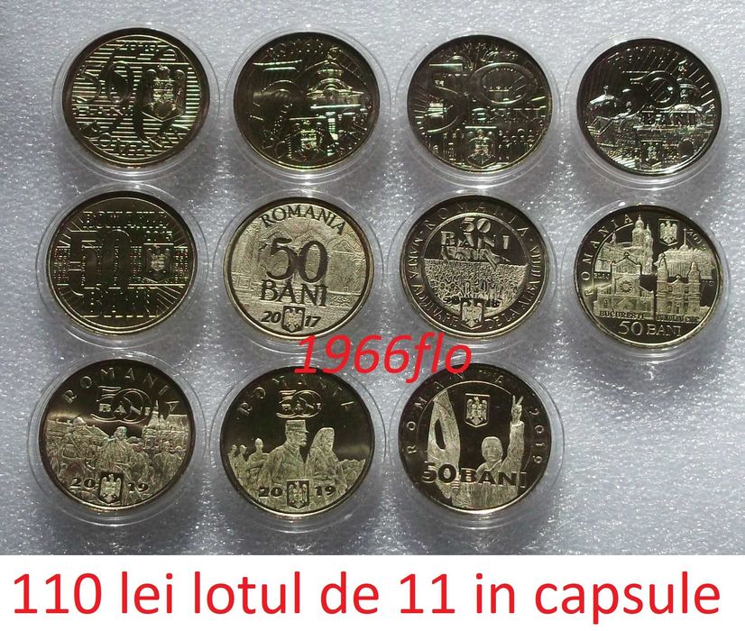 Loturi diverse de monede Romania 1941 - 2019 fara dubluri